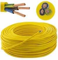 Kabel zewnętrzny PUR H07BQ-F poliuretan 5x2,5mm.   21 metrów