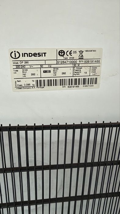 Arca congeladora horizontal Indesit OF 290 – 282 litros