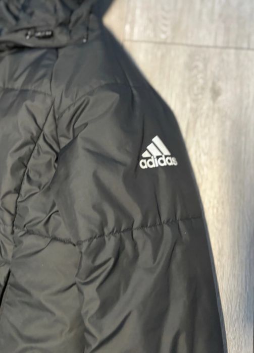 Czarna kurtka adidas, damska, L, jak nowa