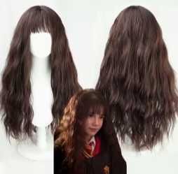 Nowa peruka Hermiona Gringer Harry Potter włosy halloween