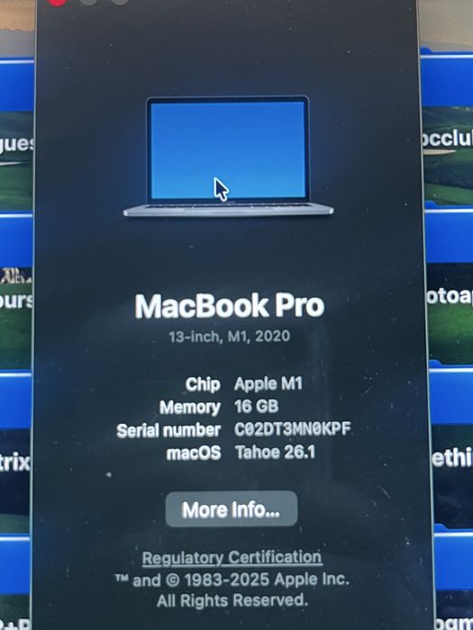 Macbook Pro M1 16/1 tb ssd