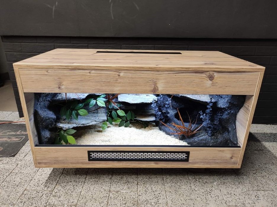 Terrarium 100x50x50 z płyty meblowej wąż pyton boa KOŚCIAN
