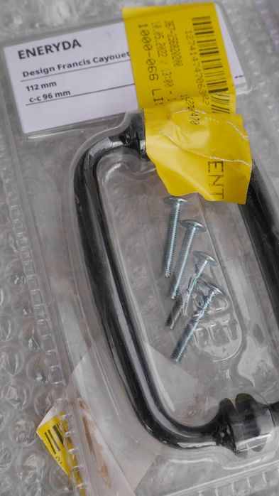 Puxadores / pegas IKEA pretos para portas ou gavetas / Handles-ENERYDA