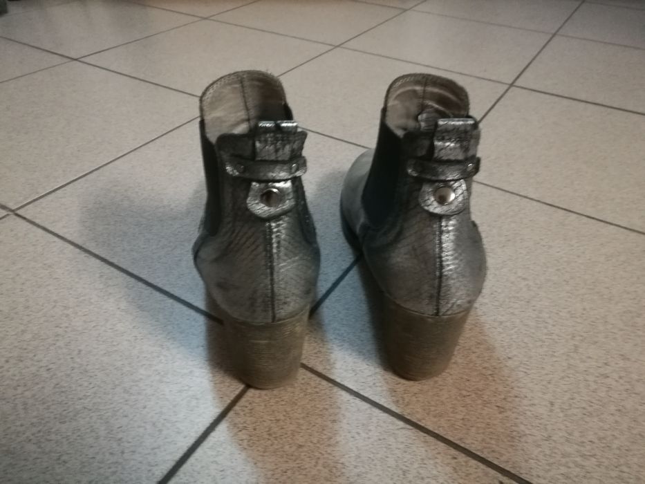 Botki skóra roz 40