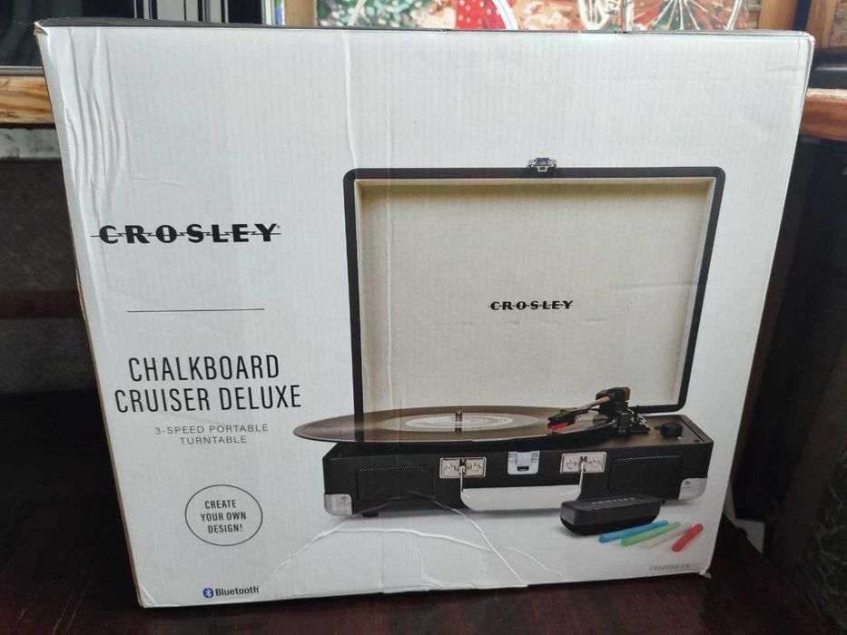 Вініловий програвач Crosley Cruiser Deluxe Chalkboard (CR8005D-CB)