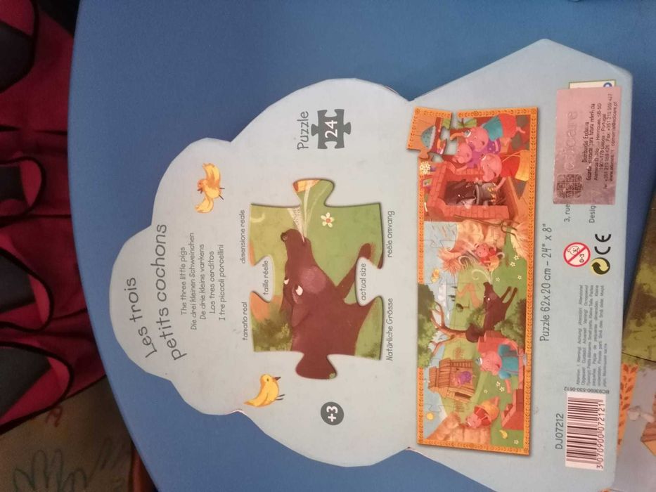 jogo puzzle dos 3 porquinhos