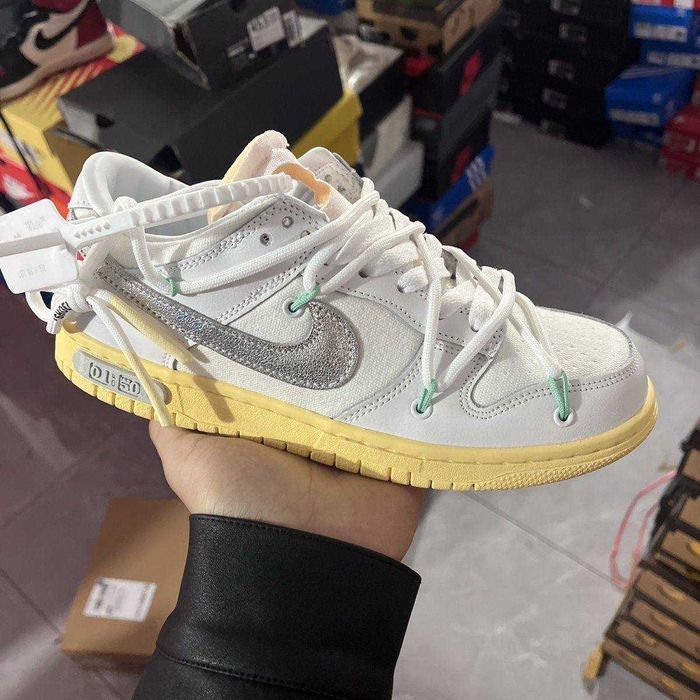 (БЕЗ ПЕРЕДОПЛАТИ)Nike SB Dunk x Off White найк сб данк офф вайт білі