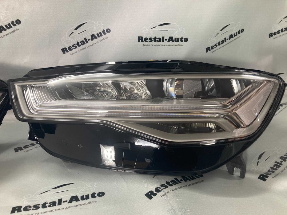 Передние Фары Full Led на Audi A6 c7 2014-2018 года. А6 С7 фари