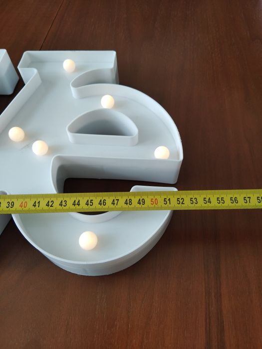 Dekoracja LOVE z ledami