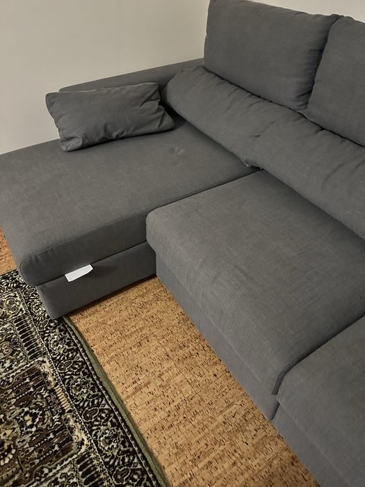 Sofá cama 3 lugares c/ arrumação