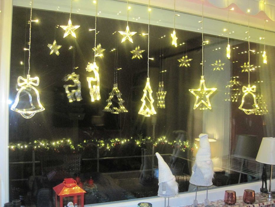 Luzes de Natal com 14 luzes, 8 modos