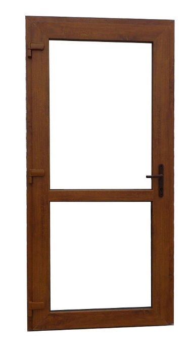 Drzwi zewnętrzne PCV 105x210 złoty dąb ciepłe biuro  transport cała PL