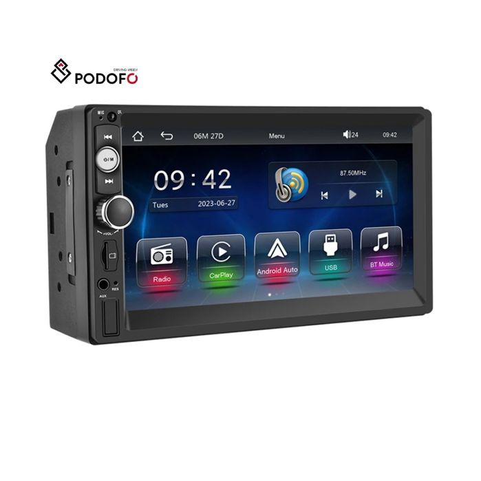 Rádio 2din 7" CARPLAY e Android Auto sem fios Bluetooth FM USB novo