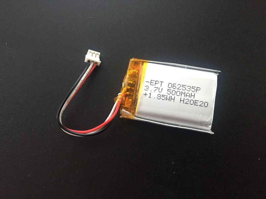 Bateria Li-po 3,7V 500mAh / 3000mAh para pequenos projetos