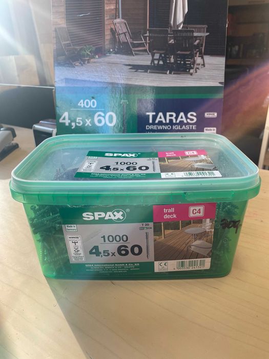 SPAX WIROX wkręty tarasowe 4,50*60  Skład drewna ecowoodpolska