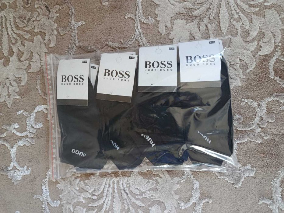 Komplet skarpetki męskie stopki Hugo Boss, 41-45, 12 sztuk