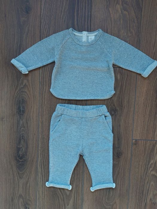 Szary dres zestaw komplet H&M rozm. 68