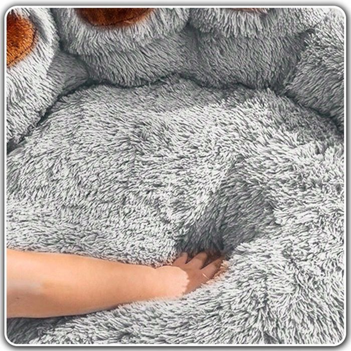 Legowisko Dla Psa Kota Miękkie Posłanie Wodoodporne Poduszka Shaggy