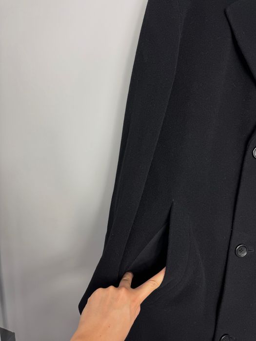 Wełniany Płaszcz Hugo Boss Czarny 452