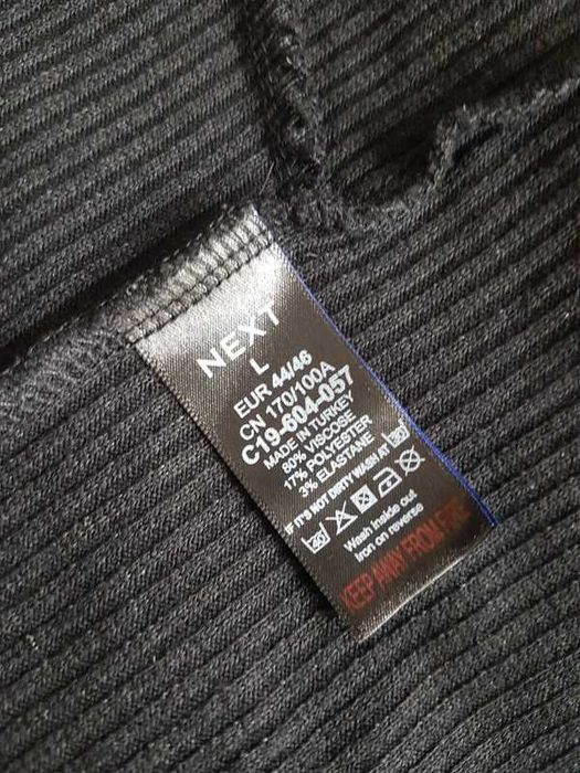 Kardigan nażutka Next czarny rozmiar L/ 40 kieszenie