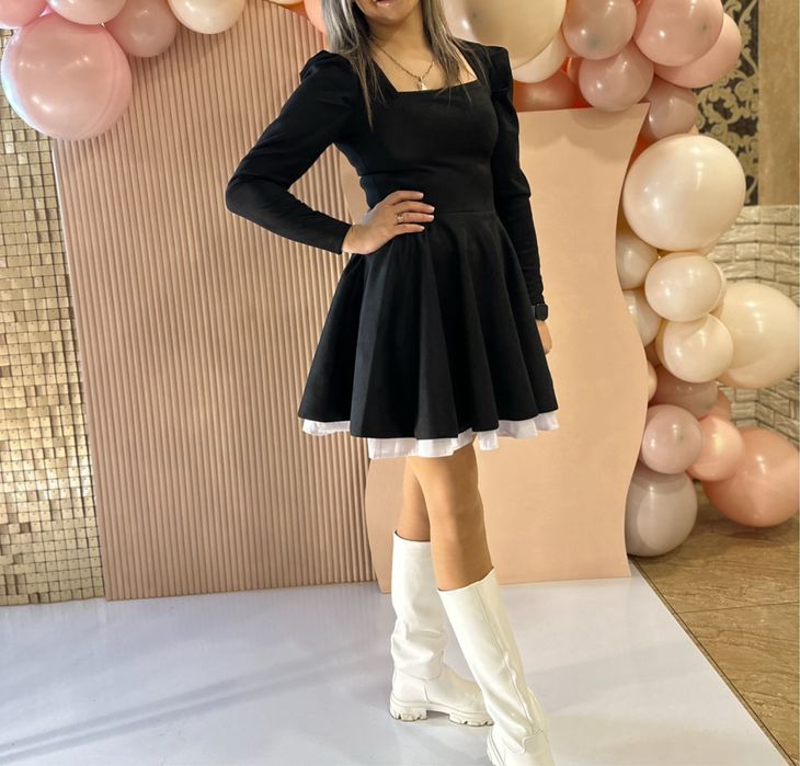 Платье с подъюбник