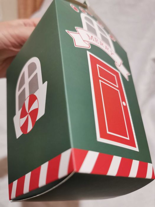 Pudełko na cukierki słodycze Zielony domek