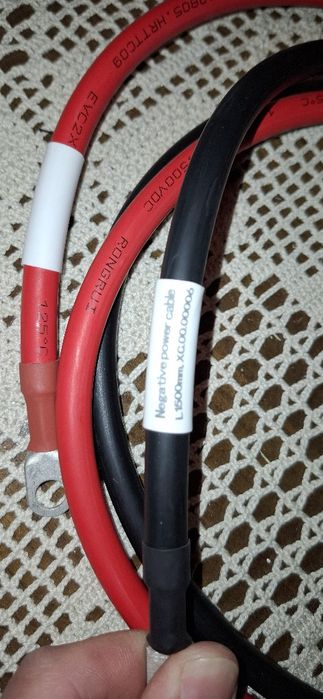 Par de Cabos para baterias 25mm² com 1.50cm