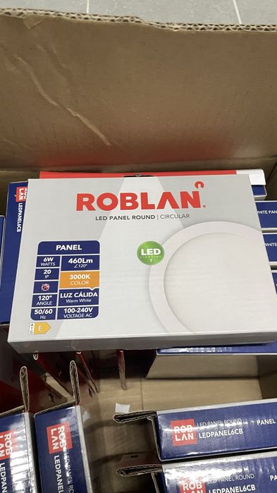 Roblan LED Panel Ledpanel6bb, 6500K Cool White426579839346298882