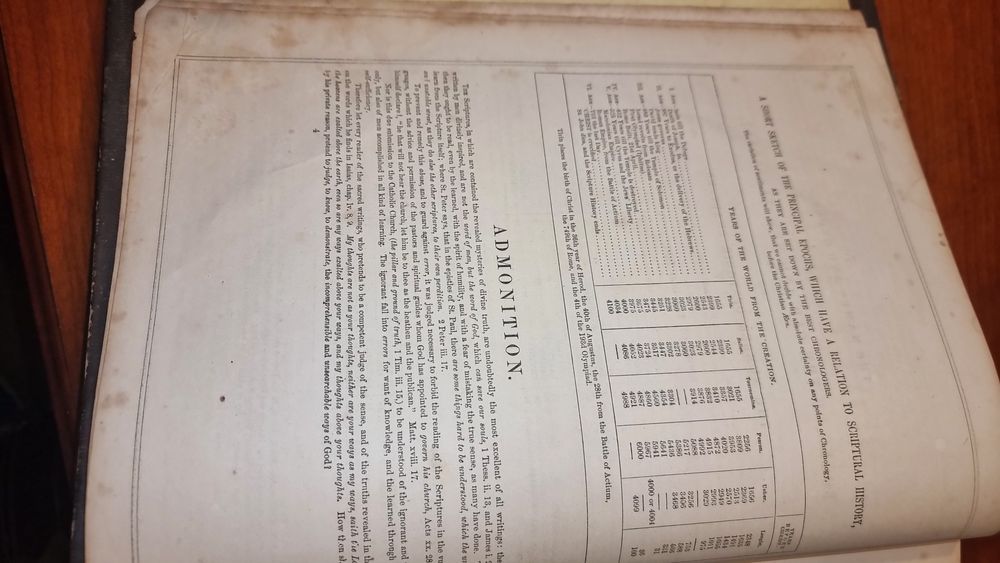 Bíblia Antiga Holy Bible Family Edition 1860 Johnson, Fry & Co.