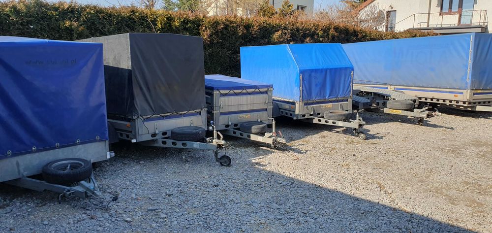 Przyczepa dłużyca 6,1 m długie elementy wynajem wypożyczalnia przyczep