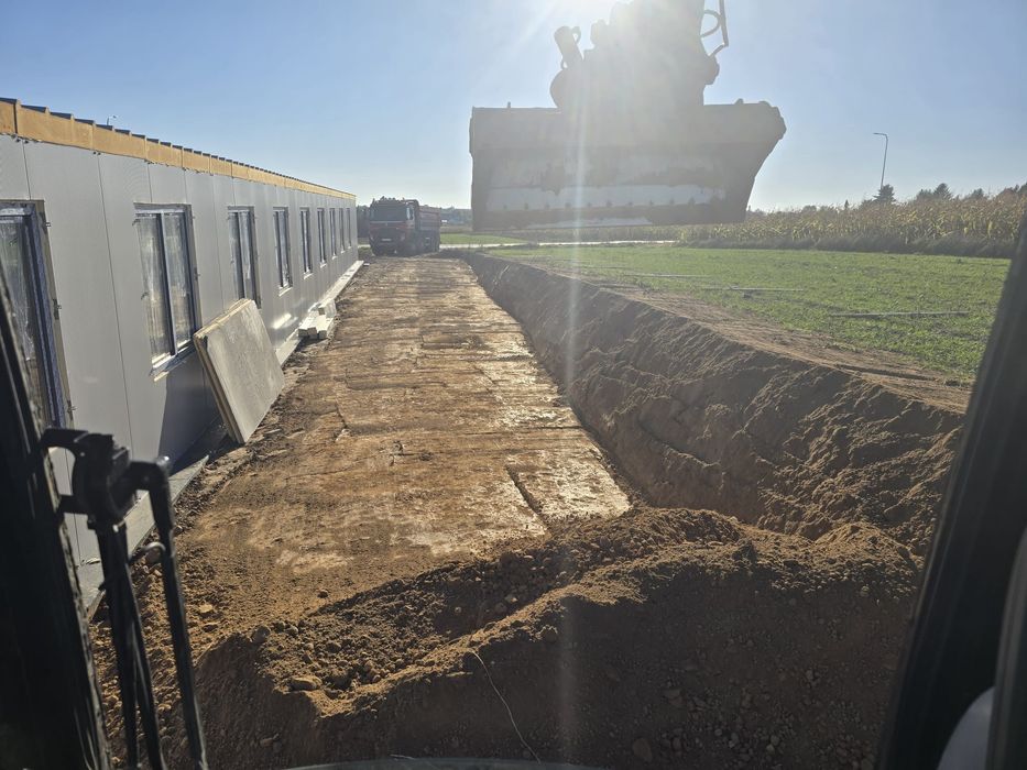 Usługi koparką kołową