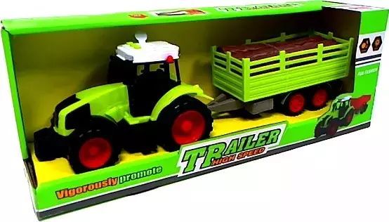 Traktor z przyczepą. M&Z