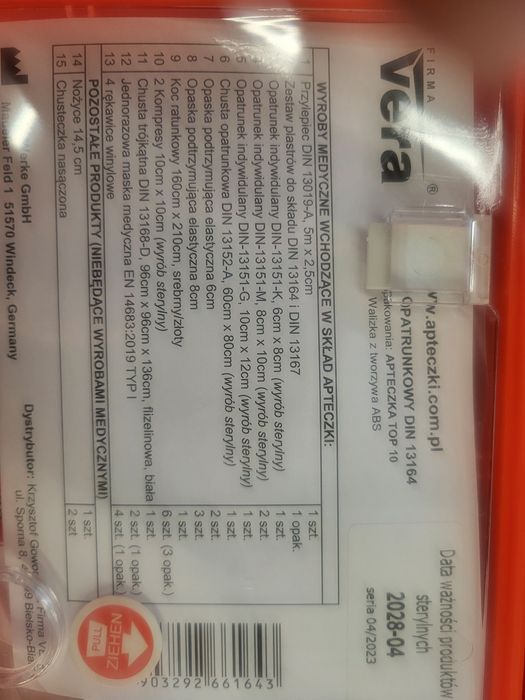 Apteczka - pierwsza pomoc