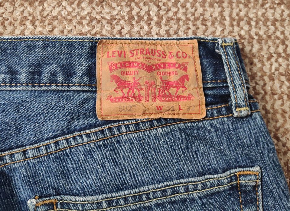 Levi's 502 taper fit джинси оригінал W31 L32 лівайс