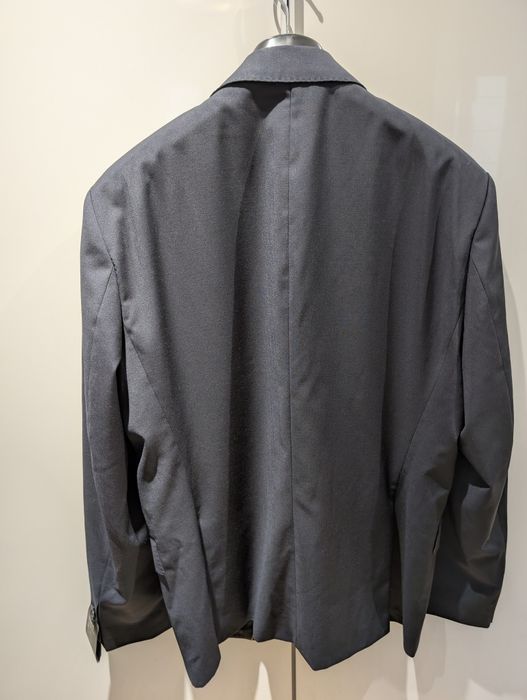 BOSS Wełniana marynarka H-Huge-S-MM-251 | Slim Fit granatowy