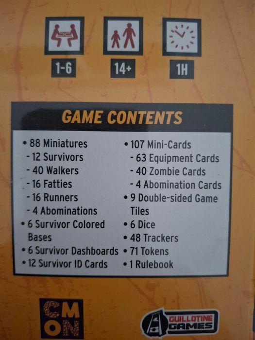 Jogo de tabuleiro / Boardgame Zombicide 2nd Ed.