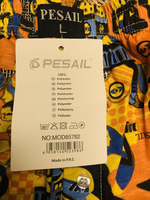 Pesali kolorowe komiks bokserki spodenki męskie chłopięce L