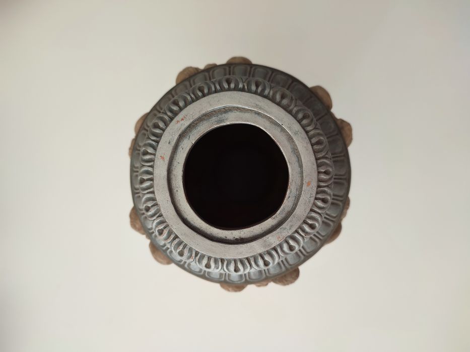 Vaso / jarra / pote antigo em faiança