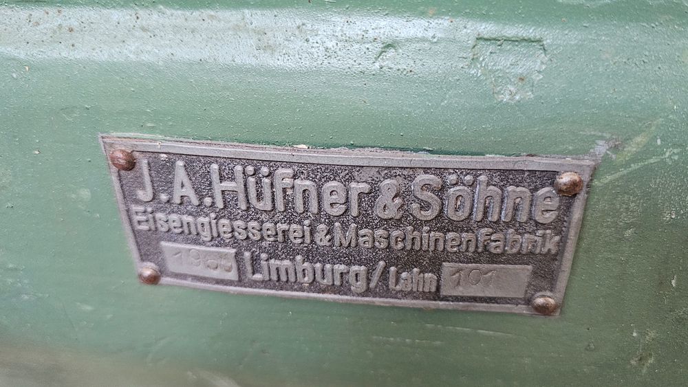 Strugarka wyrówniarka przemysłowa J.A. Hüfner & Söhne