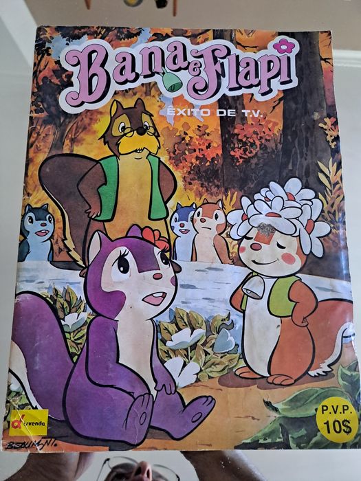 Bana e Flapi caderneta cromos