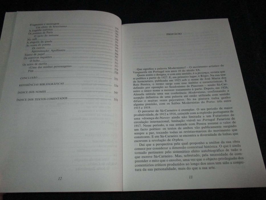 Livro O Modernismo em Mário de Sá-Carneiro Fernando Cabral Martins