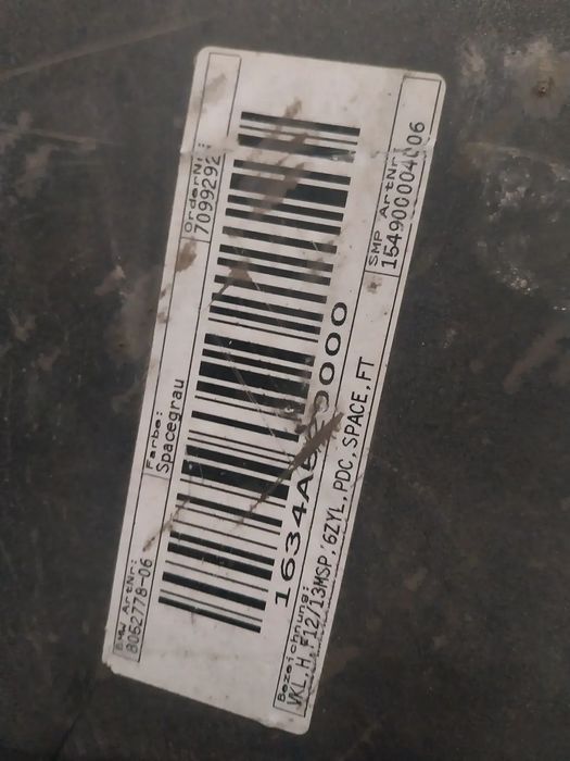 Para-choques traseiro BMW serie 6 F12 Ref: 51128050374