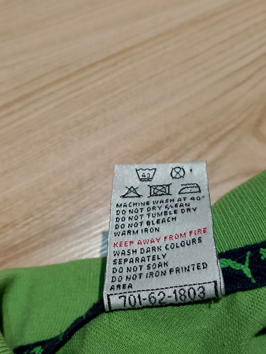 Zielona Koszulka Polo Puma Vintage 80's