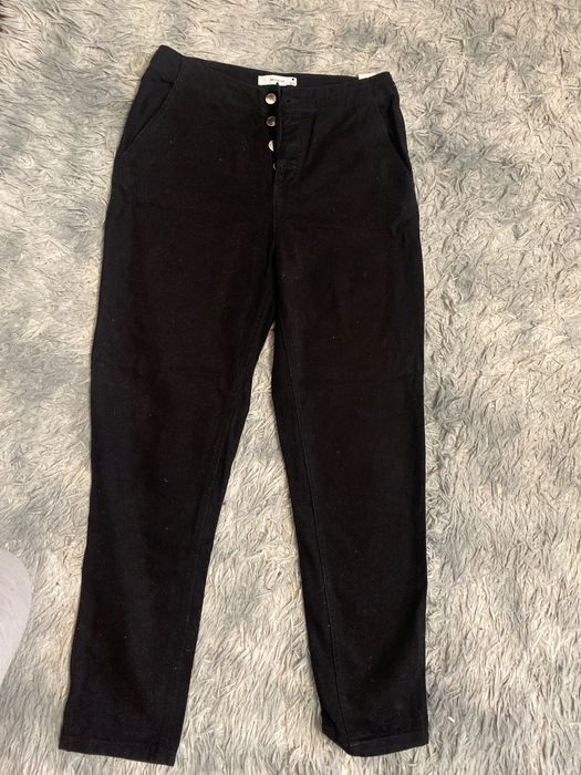 Чорні плотні джинси
