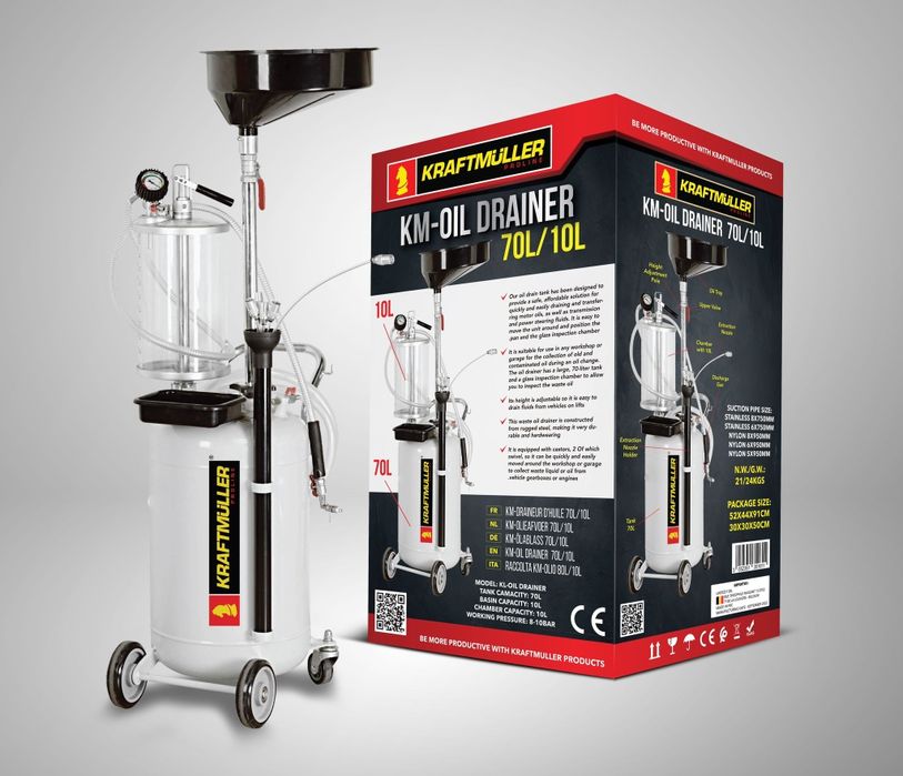 Bomba trocar óleo 80L/10LKraft Muller alemão