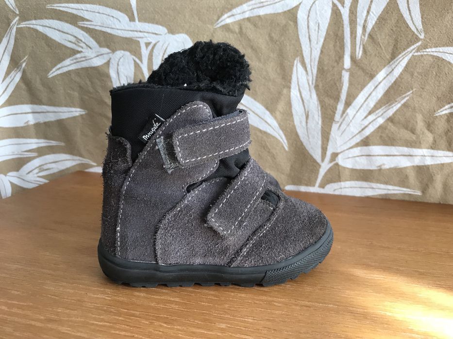 Śniegowce na rzepy Mrugała IWO Grey 22 trzewiki membrana te-por