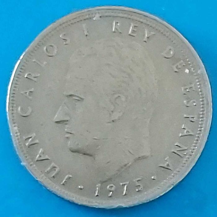 5 Pesetas de 1975 com *80* na estrela