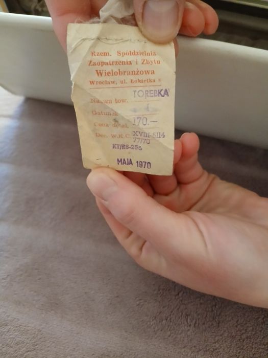 Torebka kopertówka lata 70