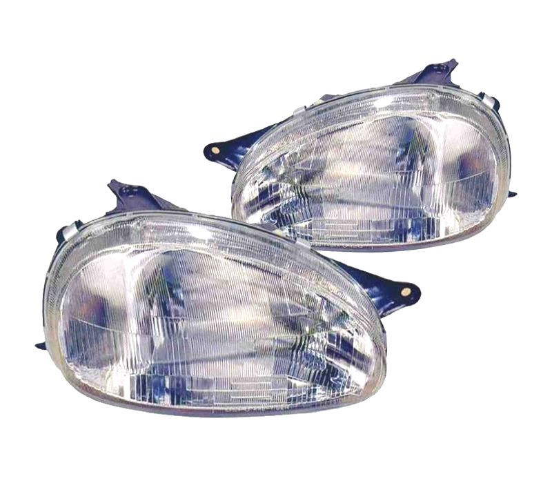 FARÓIS ÓPTICAS PARA OPEL CORSA B 93-00 COMBO 94-01 MAN.