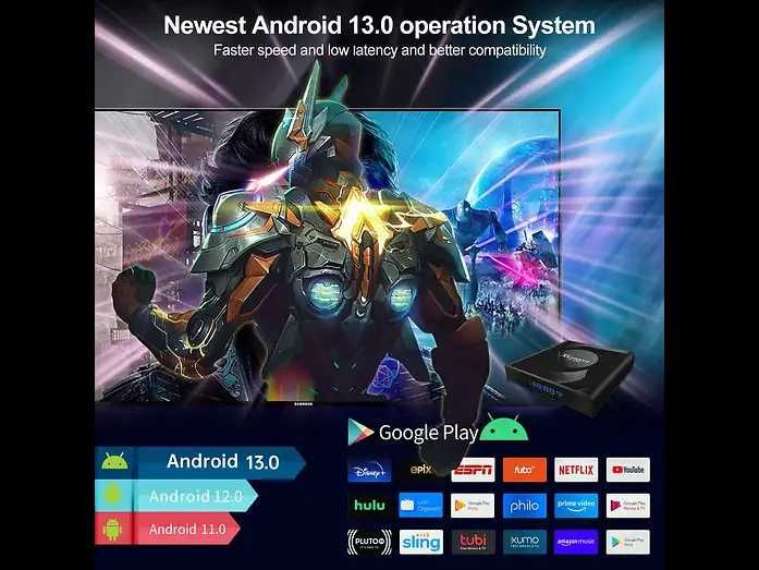 Odtwarzacz multimedialny LIPA X88 13 czarny